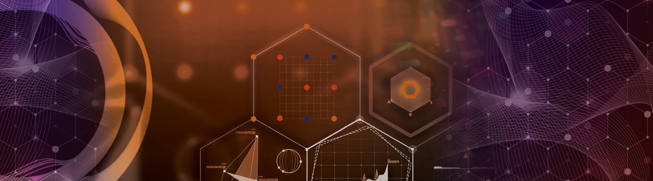 Representación abstracta de servicios de datos de IA, que simboliza la interconexión de datos y conocimientos. 