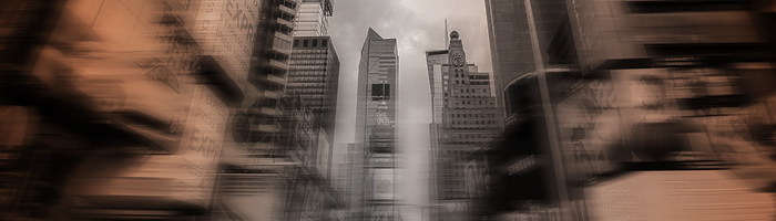 vista urbana borrosa