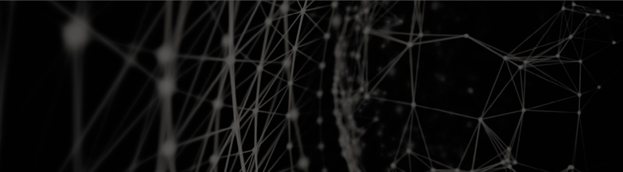 Line segments of light make geometric shapes on dark background.
