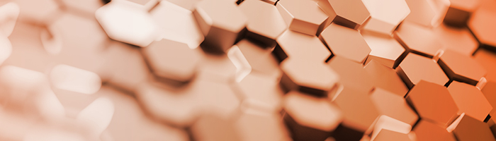 Mosaico naranja en relieve