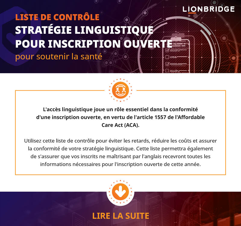 Couverture de la liste de contrôle de planification linguistique 