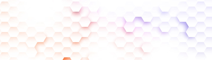 Un motif d'hexagones, représentant les bases de la traduction par l'IA. 