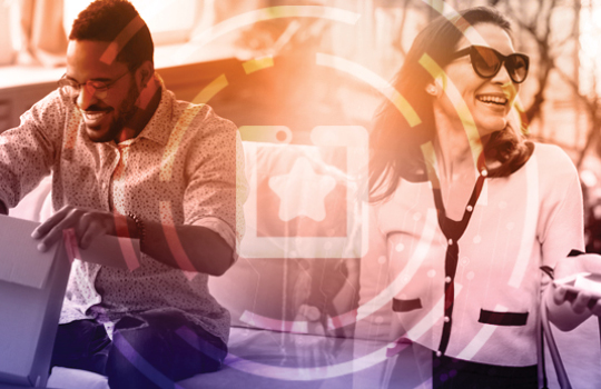 Happy customers opening products