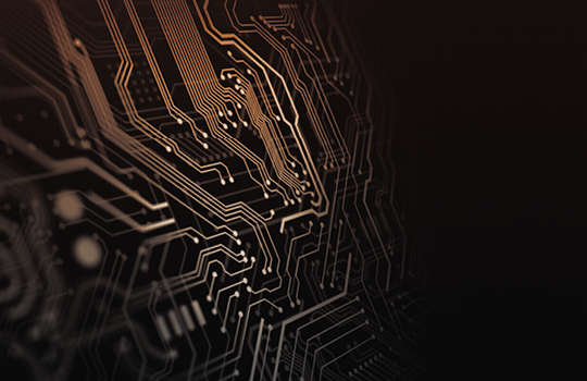 Close-up of circuit board