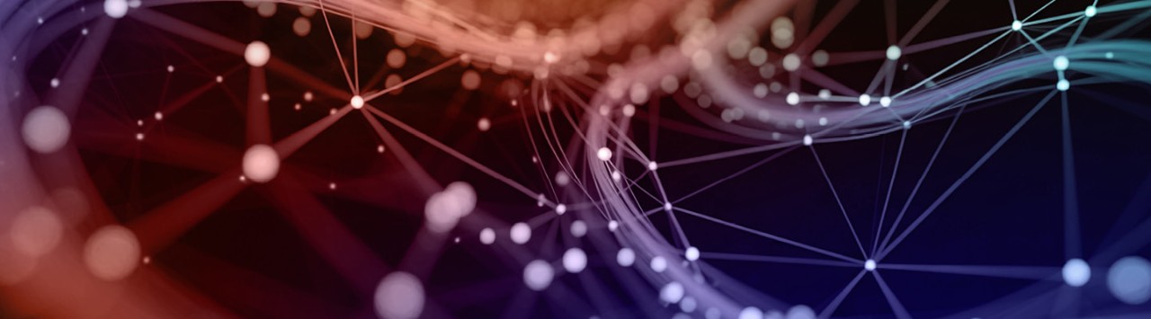 Rete digitale che crea vortici 