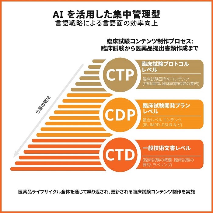 AI を活用した集中管理型言語戦略による言語面の効率向上の画像