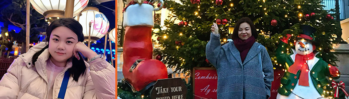 2 つの野外フェスティバル会場にいるリン