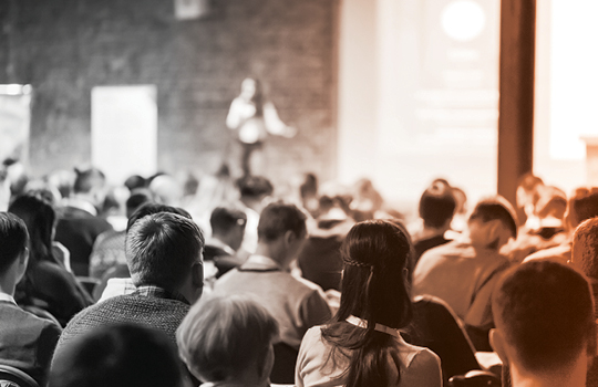 In-person event with the support of interpretation services