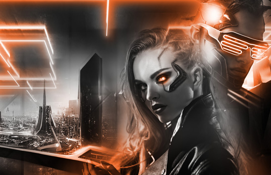 Cyber games character