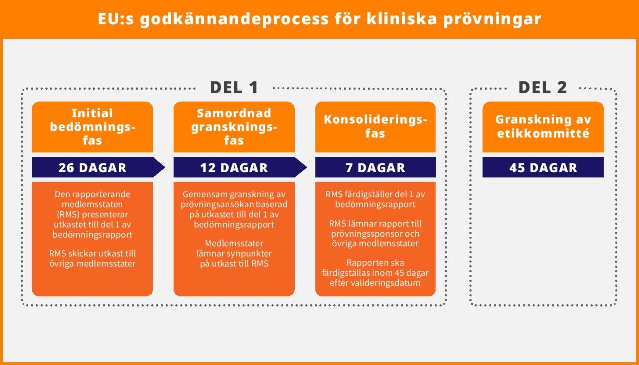 Processen för godkännande av kliniska prövningar i EU
