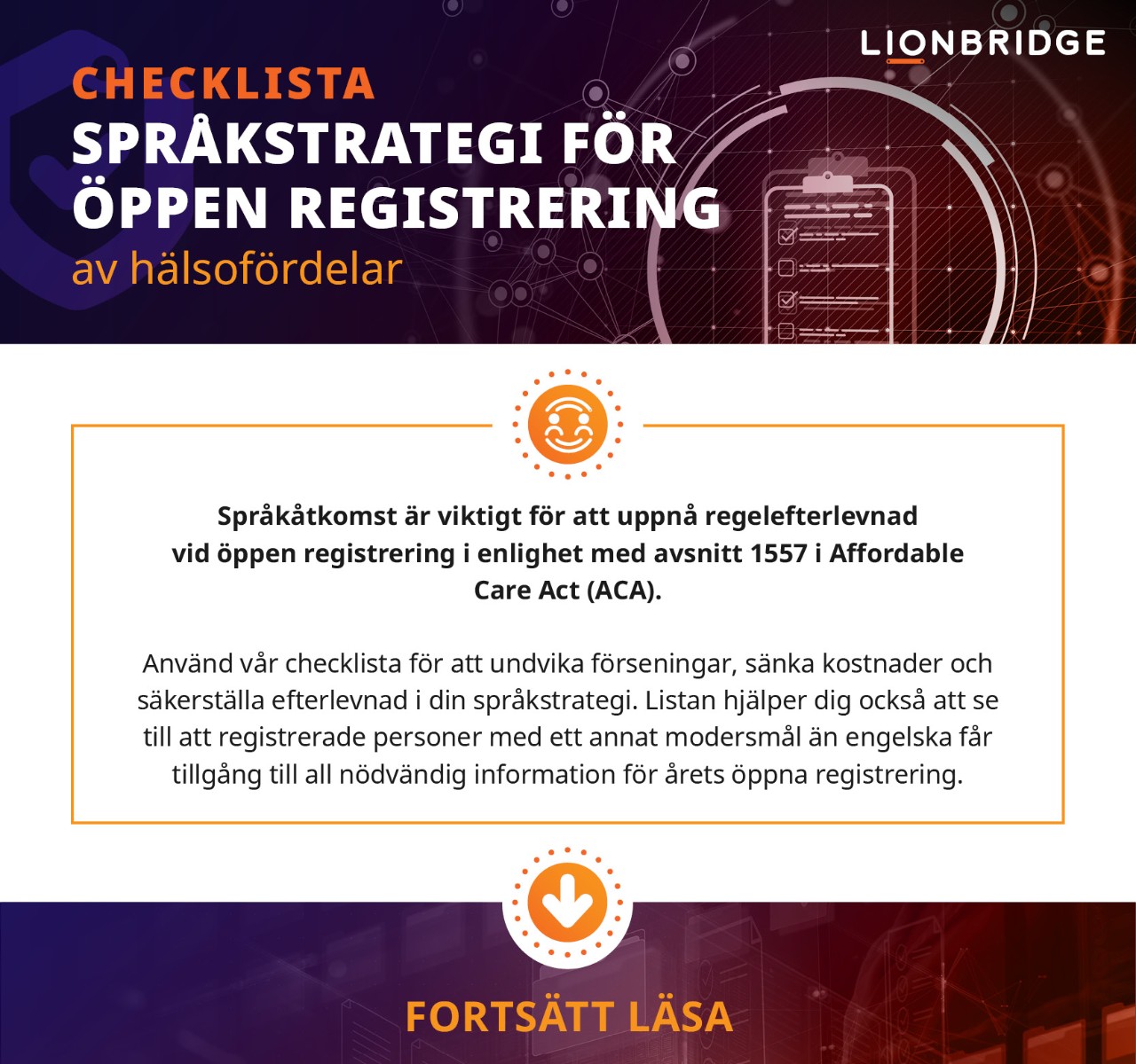 Förstasidan till checklista för språkplanering 