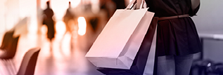 Person online shopping with credit card