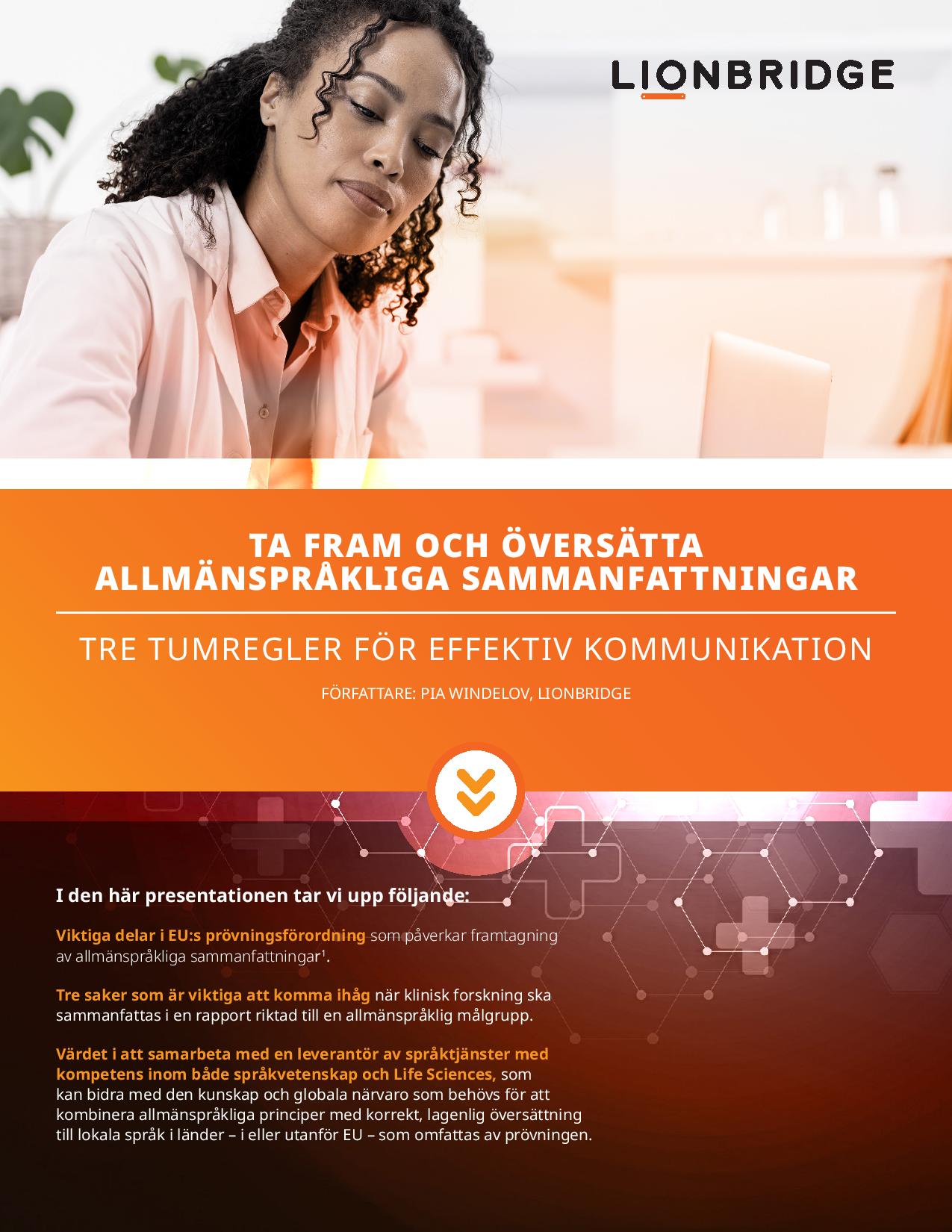 Ladda ned faktabladet om sammanfattningar i klarspråk