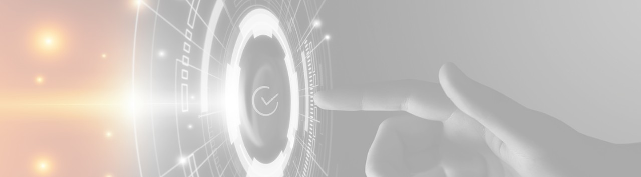 Finger pointing to an interface to ensure language quality