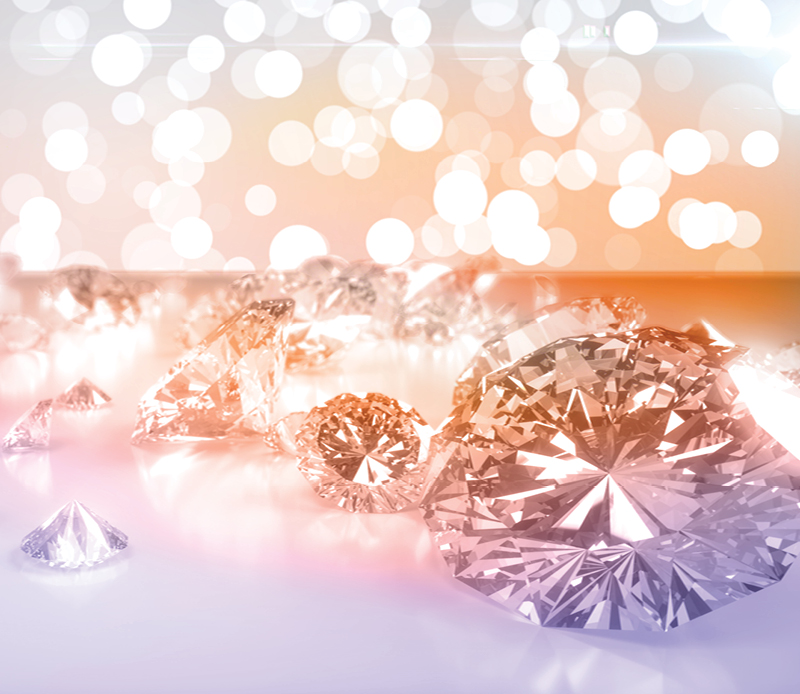 Person with shopping bags looking at a multilingual website